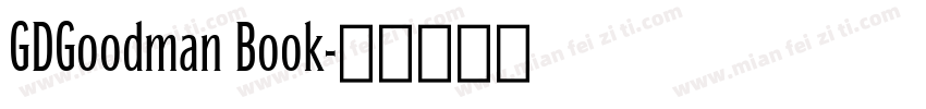 GDGoodman Book字体转换